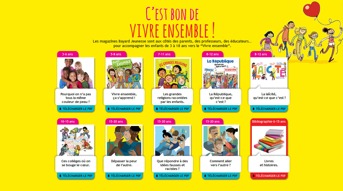 La page 'Vivre ensemble'