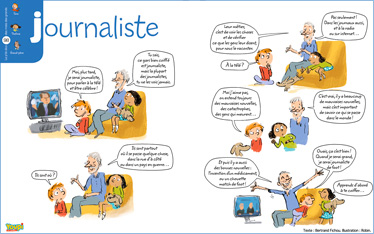 “Journaliste”, le magazine Youpi explique ce mot aux enfants dans sa rubrique “Des mots pour comprendre le monde”.