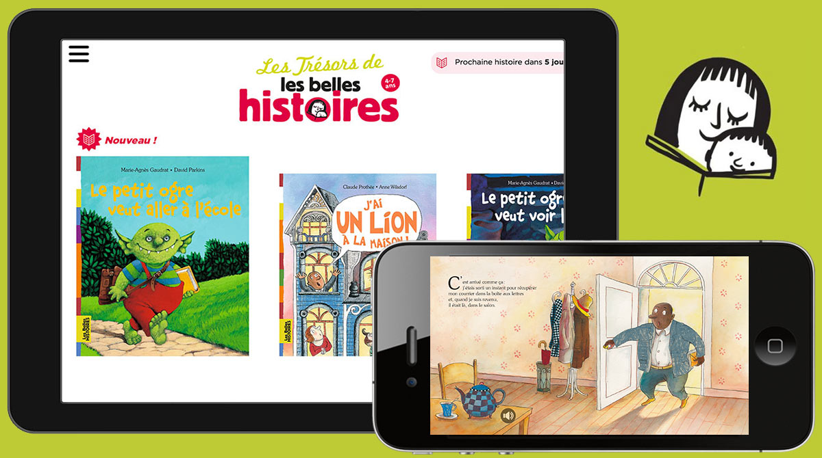 Application pour enfant : Les trésors de Belles Histoires, à lire