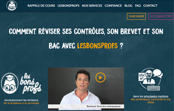 Consulter le site Lesbonsprofs.com