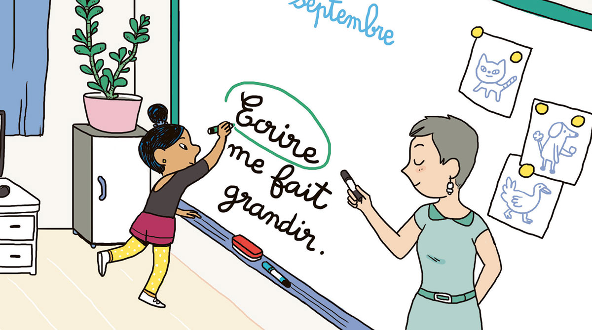 Illustration : Ecrire me fait grandir