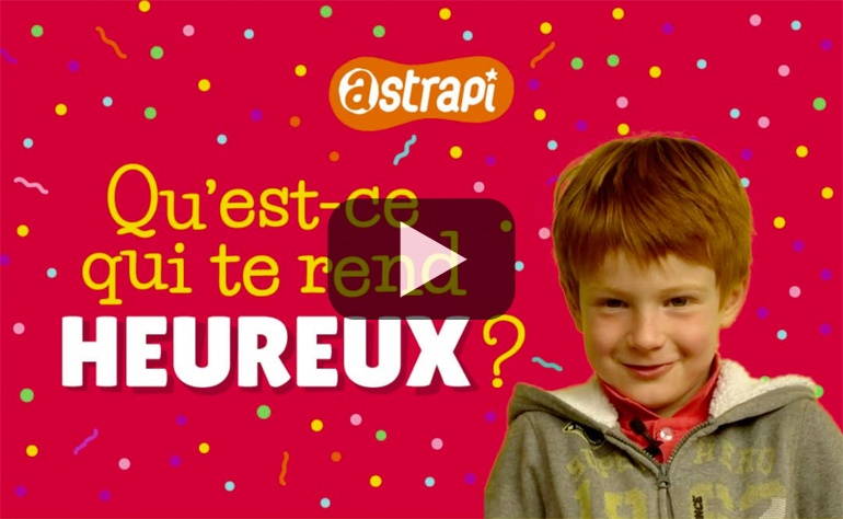 Le bonheur, pour les 6-11 ans, c’est la famille, les copains, chanter, lire, ne rien faire… Et tant d’autres choses qu’Astrapi vous invite à partager avec ces témoignages d'enfants réalisés pour fêter les 40 ans du magazine