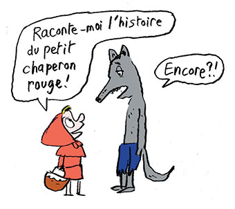 “Faut-il avoir peur des histoires qui font peur ?”, supplément pour les parents du magazine Pomme d'Api n° 639, novembre 2018. Texte : Anne Bideault, illustrations : Muzo.