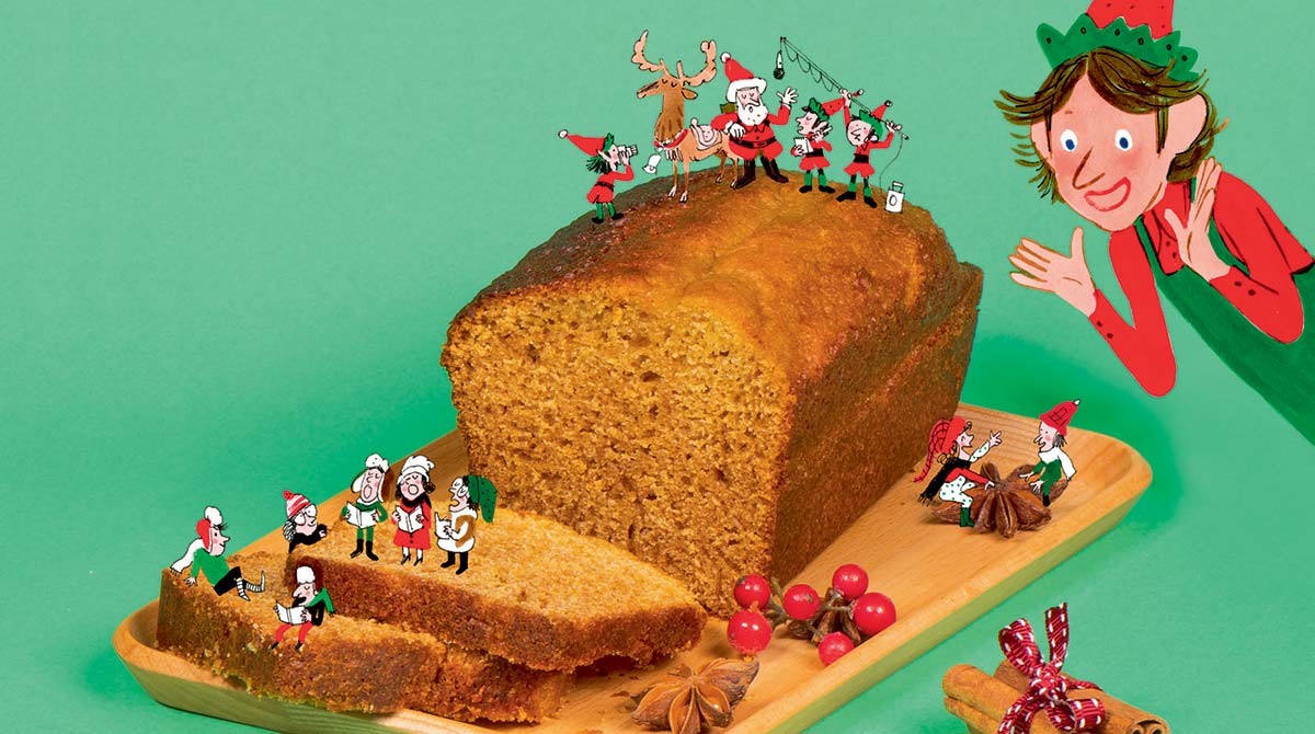 “Le pain d’épices de Noël”, Astrapi n°915, décembre 2018. Recette : Bruno Muscat. Stylisme et réalisation : Julie Boogaerts. Photo : Benoît Teillet. Illustrations : Laurent Simon.