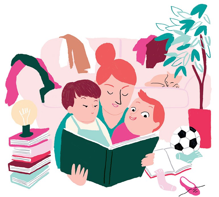 “La douceur fait grandir”, supplément pour les parents du magazine Pomme d'Api n° 636, février 2019. Texte : Isabelle Vial, illustrations : Kei Lam.