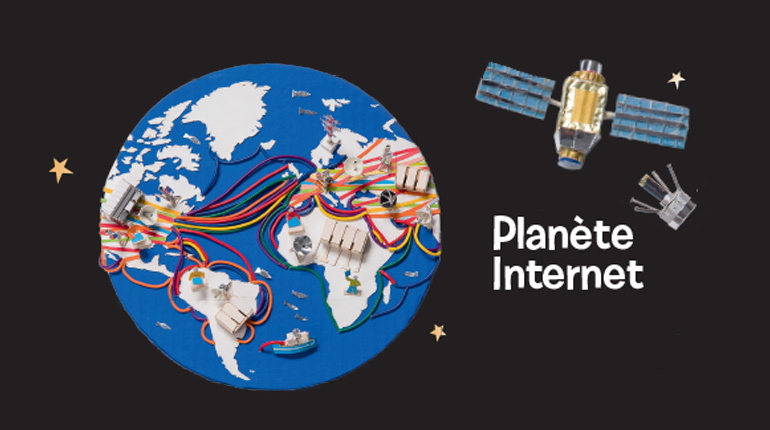 “Maxidoc : Planète Internet”, Images Doc n° 362, février 2019. Textes : Pauline Payen. Réalisations en volume : Sylvaine Inizan.