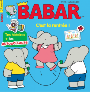 couverture du magazine Babar pour les 2-5 ans