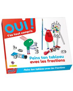 Box maths - Peinture et fractions ! Peins un tableau pour comprendre le principe des fractions