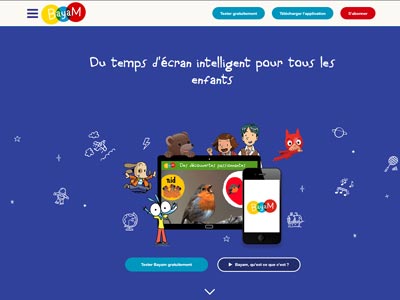 écran du site bayam.tv