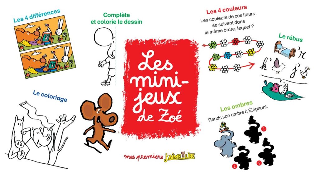 Les mini-jeux de Zoé de Mes Premiers J'aime lire