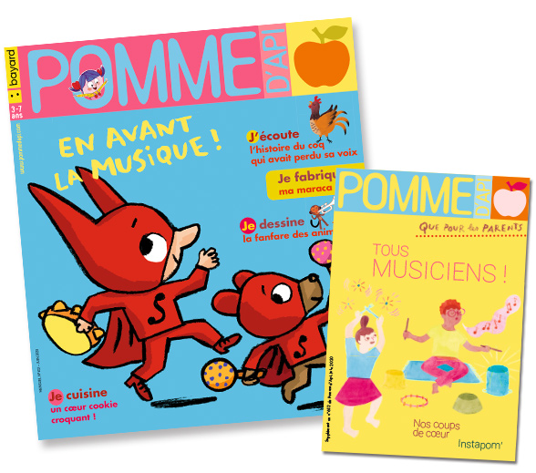 Couverture du magazine Pomme d'Api et son supplément pour les parents, n°652, juin 2020