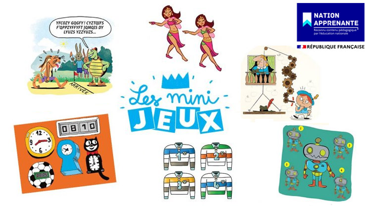 Des jeux de vocabulaire : les mini-jeux du magazine J'aime lire Max (9-13 ans).
