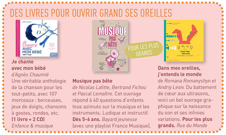 Des livres pour ouvrir grand ses oreilles.