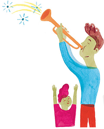 “Quand l'oreille s'éveille…”, supplément pour les parents du magazine Pomme d’Api n°652, juin 2020. Texte : Anne Bideault, illustrations : Mirjana Farkas.