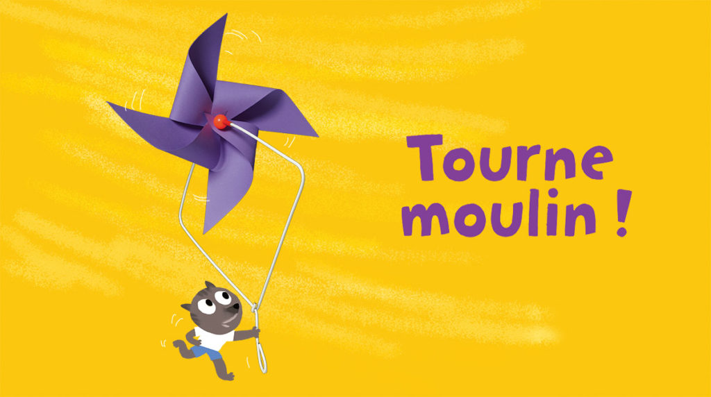 “Tourne moulin !”, supplément pour les parents du magazine Popi, juin 2014. Conception, réalisation et photo : Robin.