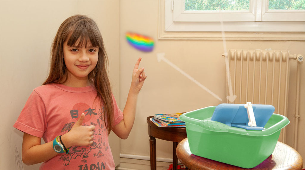 Expériences scientifiques : “En quoi c’est fait, la lumière ?”. Youpi.