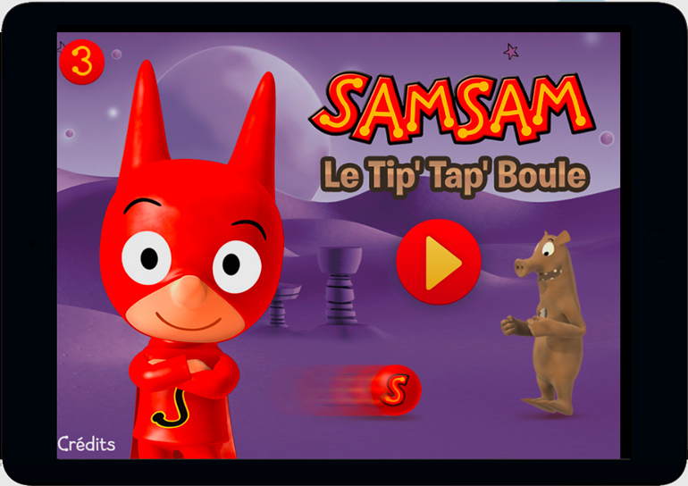 Des jeux ludo-éducatifs pour faire travailler ses méninges : SamSam - Le Tip'Tap'Boule.