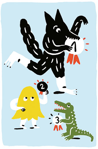 “La peur du loup”, supplément pour les parents du magazine Pomme d'Api n°657, novembre 2020. Texte : Joséphine Lebard. Illustration : Marie Assénat.