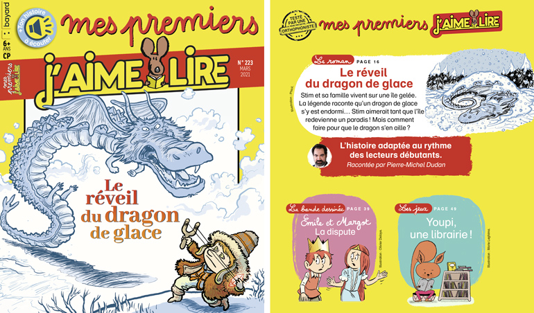 Sommaire du magazine Mes premiers J'aime lire n°223, mars 2021