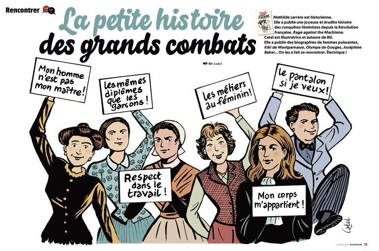 Égalité filles-garçons, où en est-on ? Phosphore n°505, 1er mars 2021 - “La petite histoire des grands combats”