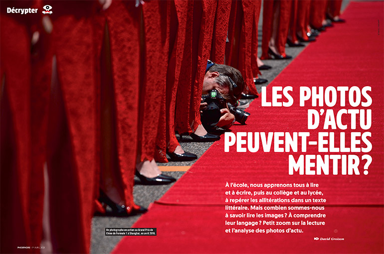 © WANG ZHAO/AFP. Extrait du magazine Phosphore n°507. Les photos d'actu peuvent-elles mentir ?