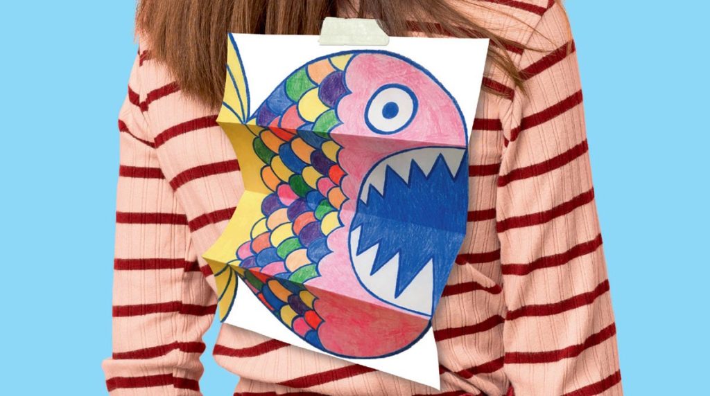 ”Fabrique ton poisson farceur”, Mes premiers J'aime lire n°224, avril 2021. Réalisation : Julie Saulet. Texte : Astrid Jarry. Photo : Adobe Stock.