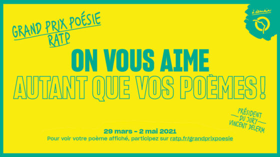 Participez au Grand Prix Poésie RATP 2021