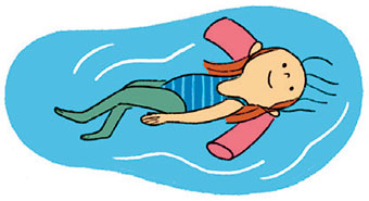À partir de quel âge un enfant peut-il apprendre à nager ? Illustrations : Aki.