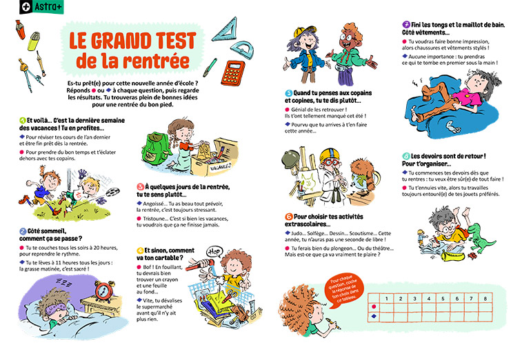 “Le grand test de la rentrée” : 8 questions pour savoir si tu es prêt(e) pour une nouvelle année d'école