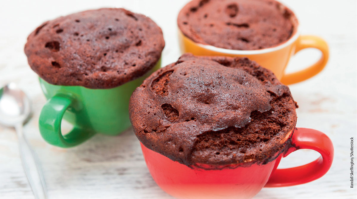 “Chocolate Mug Cake”, I Love English n°298, septembre 2021. Photo : Randall Skeffington/Shutterstock.

