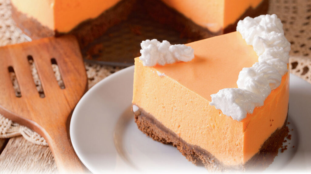 “Pumpkin cheesecake”, I Love English n°299, octobre 2021. Photo : Alleko/iStock.