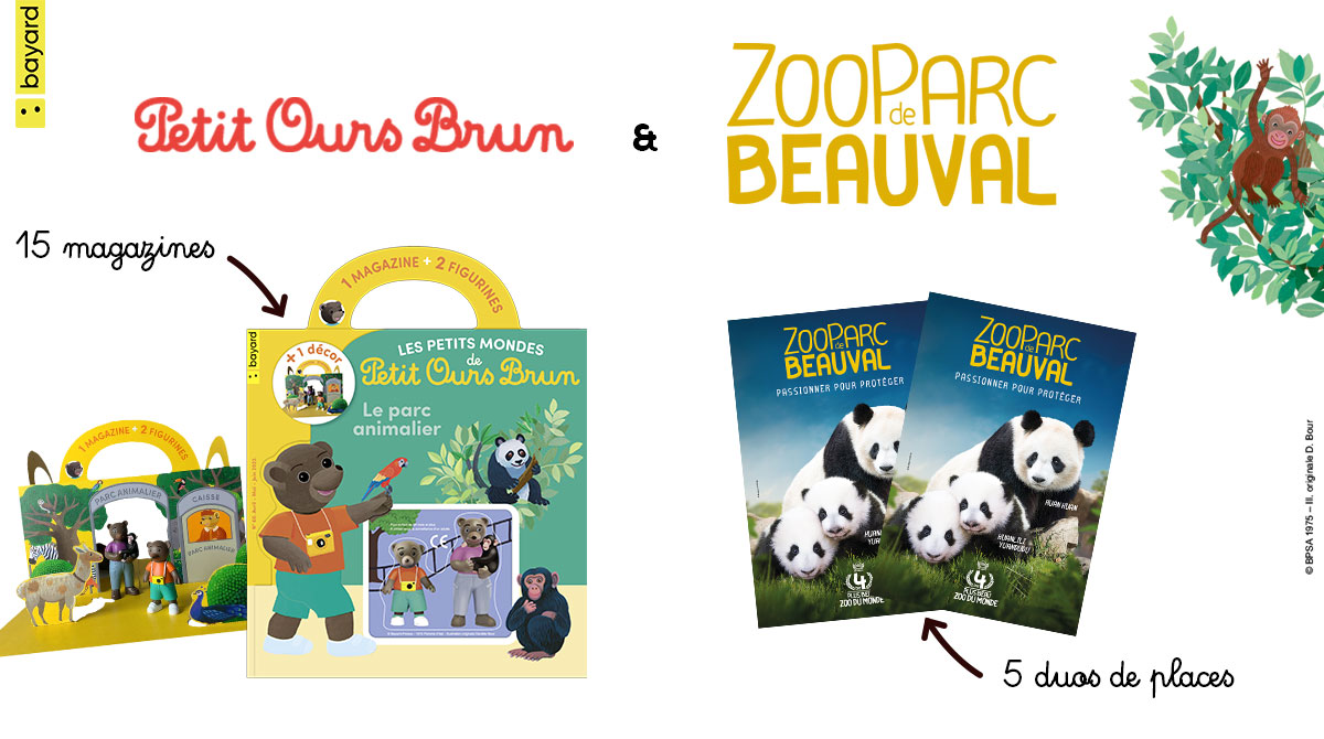 Jeu-concours Petit Ours Brun et ZooParc de Beauval
