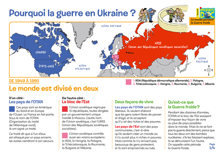 De 1949 à 1991 : le monde est divisé en deux