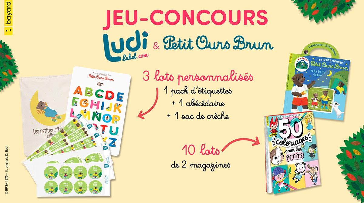 Jeu concours Petit Ours Brun et Ludilabel