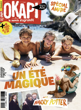 Couverture du magazine Okapi n°1159 du 1er juillet 2022 - Spécial amitié - Un été magique avec Harry Potter