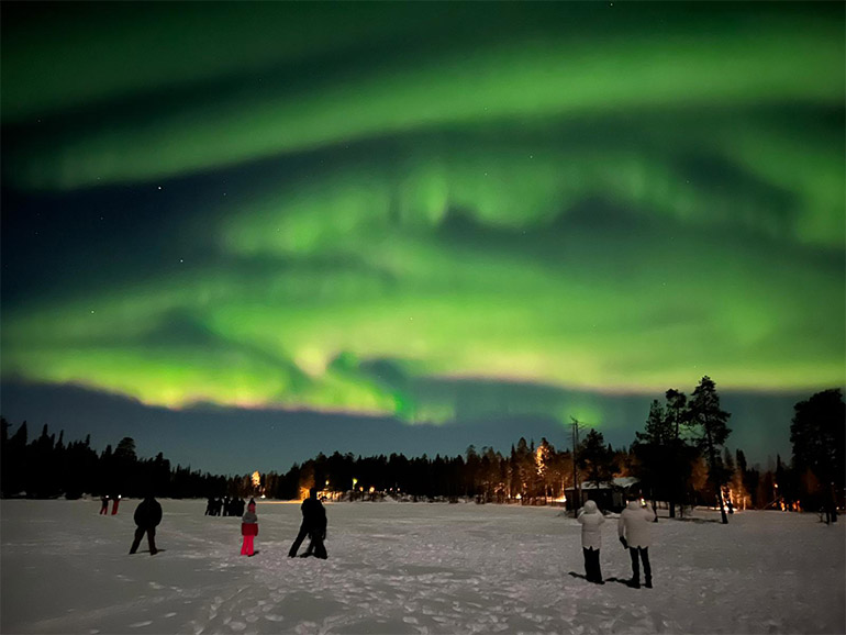Séjour en Laponie - aurores boréales