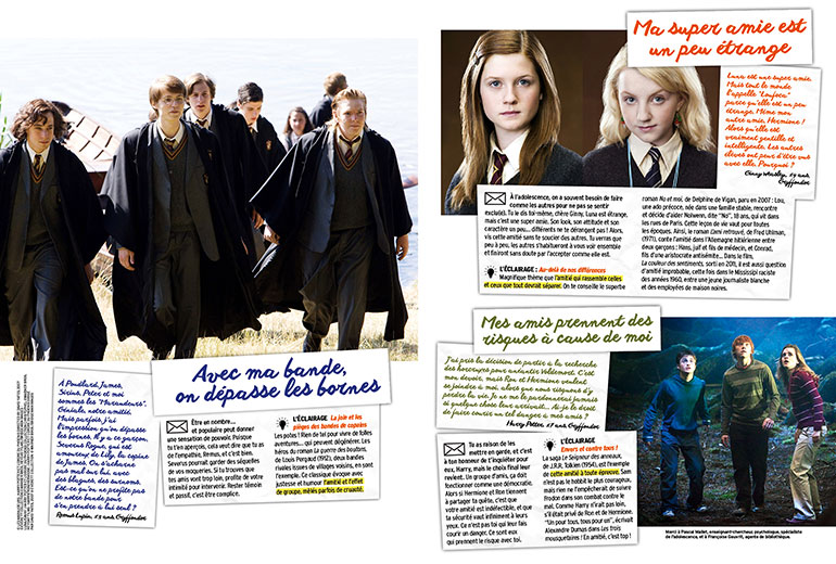 “L’amitié, c’est magique comme dans Harry Potter !”, article extrait du magazine Okapi n°1159, 1er juillet 2022. © Harry potter et l’ordre du phœnix, real. David Yates, 2007 © Everett Collection © Warner Bros. Heyday Films /Bridgeman images - Harry Potter et l’ordre du phœnix collection Christophel © Warner Bros. Heyday Films - Harry Potter et l’ordre du phœnix © Everett collection © Warner Bros. / Bridgeman images.