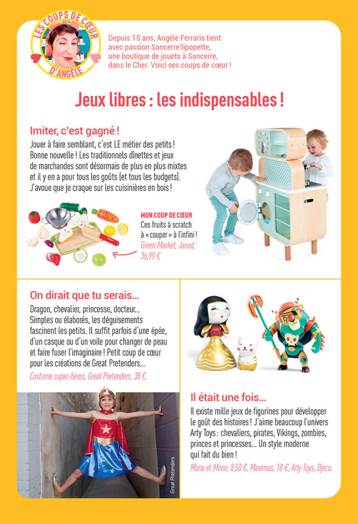 Jeux libres et d'imaginaire. Supplément pour les parents du magazine Pomme d'Api n°678, août 2022.