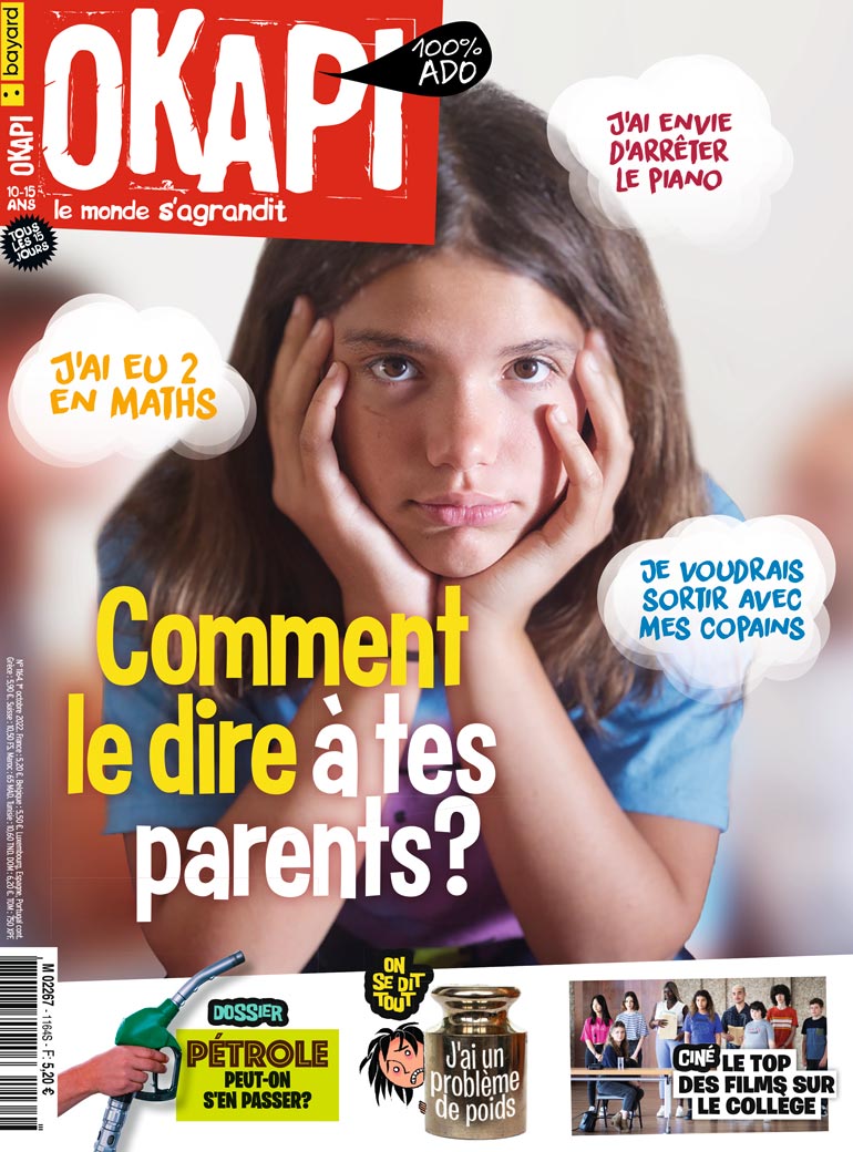 Couverture du magazine Okapi n°1164, 15 octobre 2022