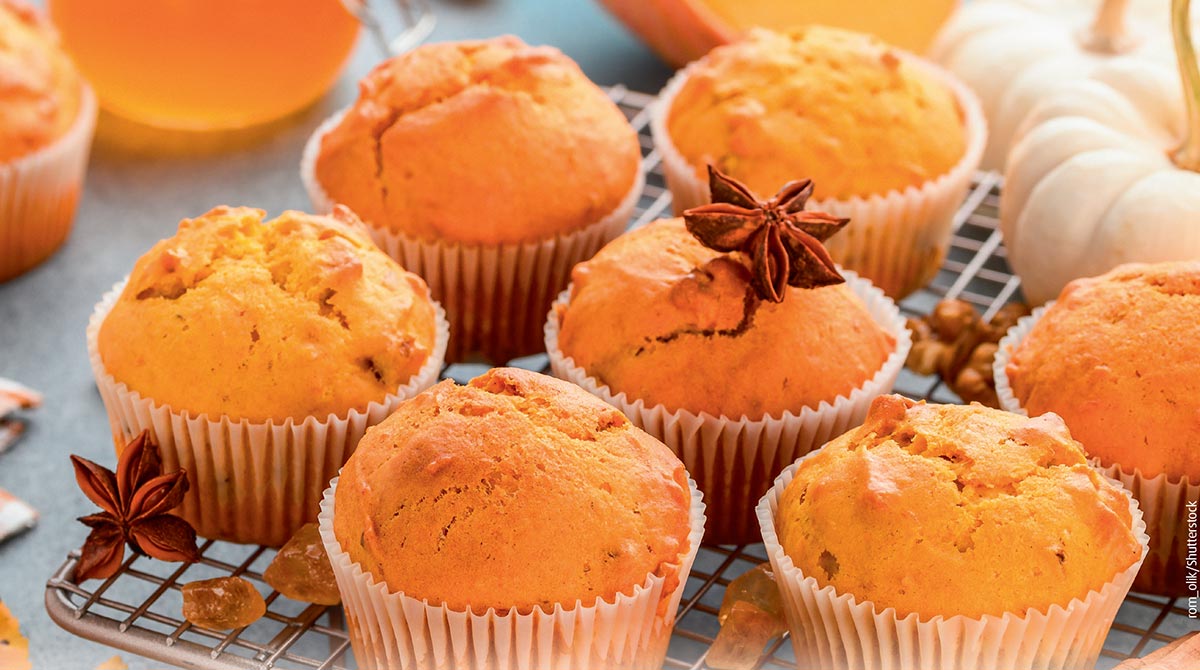 “Pumpkin muffins”, I Love English n°311, novembre 2022. Photo : rom_olik/Shutterstock.