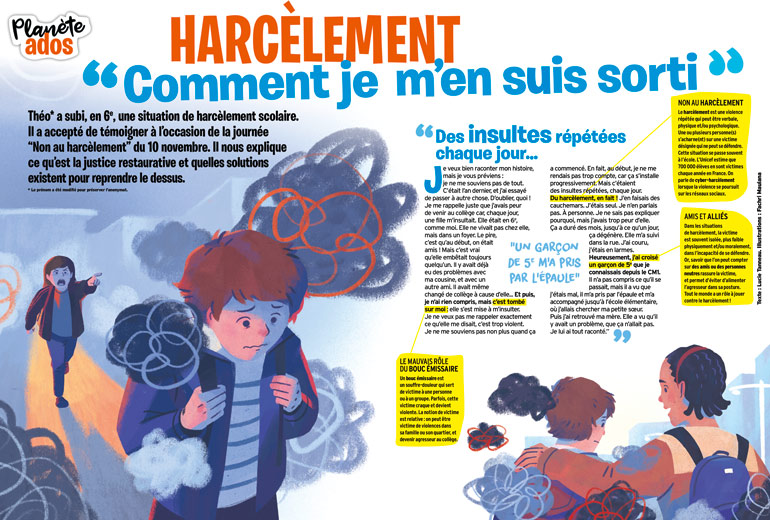 Harcèlement : “Comment je m'en suis sorti” - Extrait du magazine Okapi n°1166