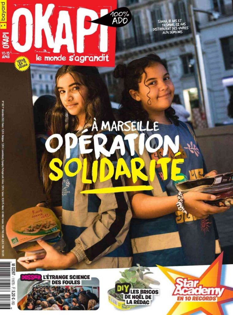 Couverture du magazine Okapi n°1167 du 1er décembre 2022
