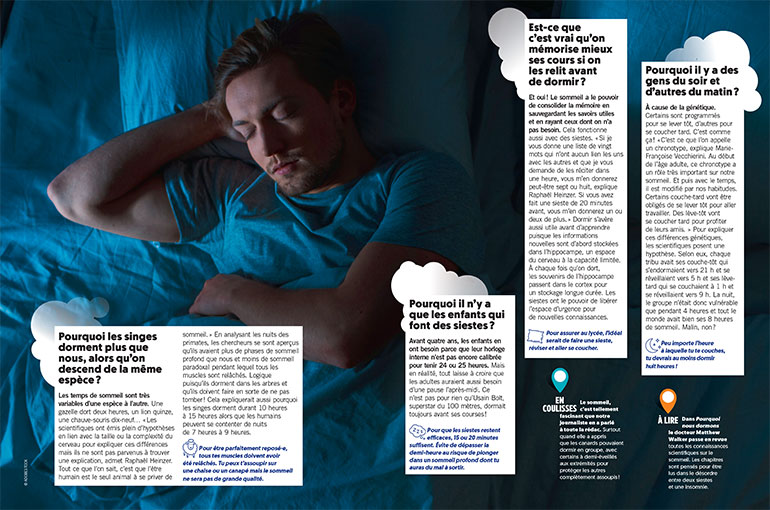 Pourquoi il n'y a que les enfants qui font des siestes ? Les clés du sommeil, extrait du magazine Phosphore n°545, 1er janvier 2023. Photo : ADOBESTOCK.