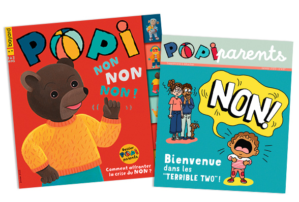 Couverture du magazine Popi n°437, janvier 2023 - Non, non, non ! - Supplément pour les parents : Comment affronter la crise du non ?