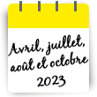 Plusieurs départs en avril, juillet, août et octobre 2023