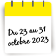 Séjour du 23 au 31 octobre 2022