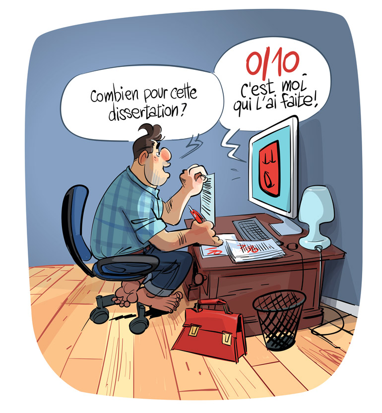 “ChatGPT peut-il faire tes devoirs ?”, article extrait du magazine Phosphore n°553, 1er mai 2023. Textes : Claire Le Nestour. Illustrations : Renaud Collin.