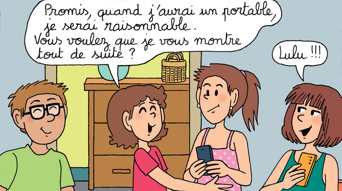 Je veux un téléphone portable, BD pour en parler avec votre enfant