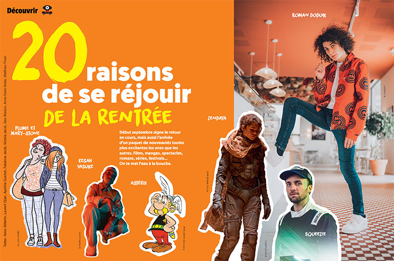 “20 raisons de se réjouir de la rentrée”, article extrait du magazine Phosphore n°559, 1er septembre 2023.