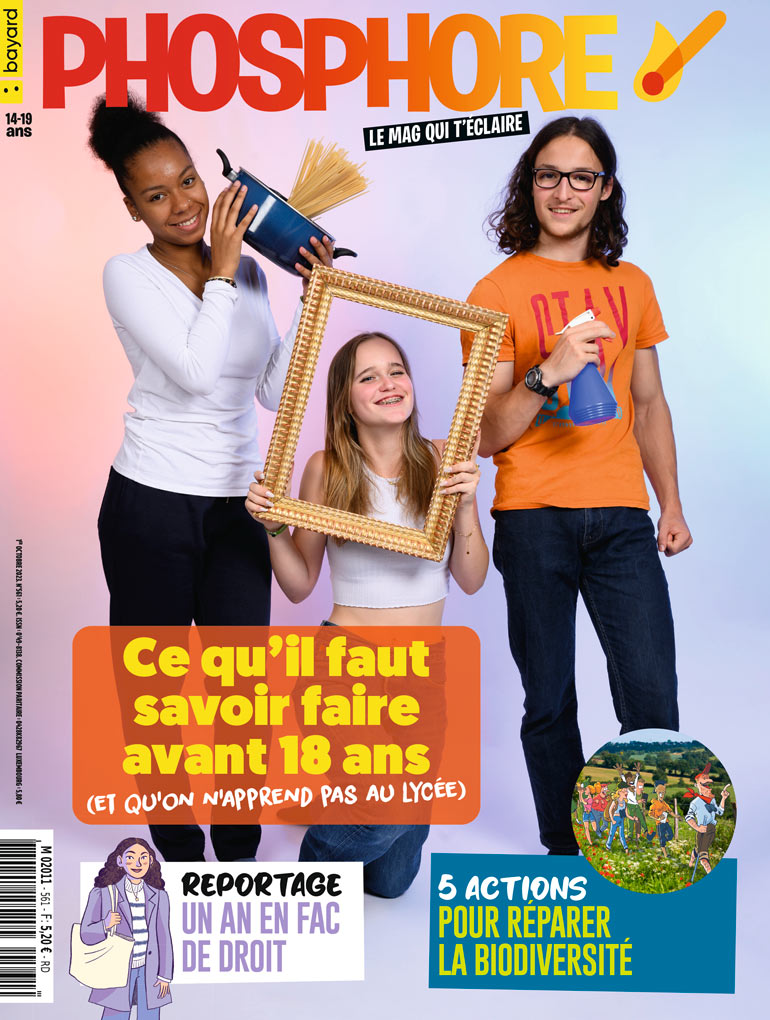 Couverture du magazine Phosphore n°561, 1er octobre 2023.